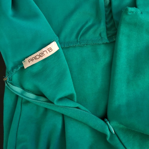 Dress Arden B Green Size XS 0 Midi cutout back - Picture 6 of 6